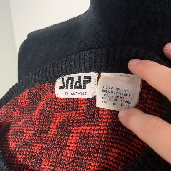 Vintage Grandpa Knit Pattern Sweater Women’s S / M - Picture 6 of 7